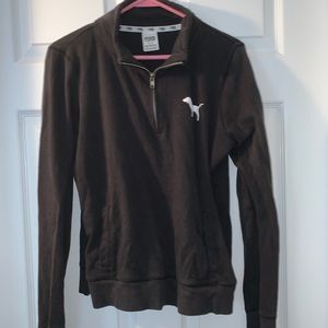 VS pink quarter zip